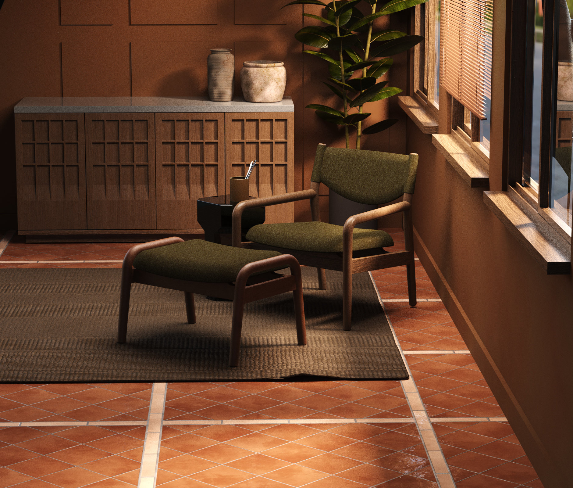 In Situ — chair in residential setting