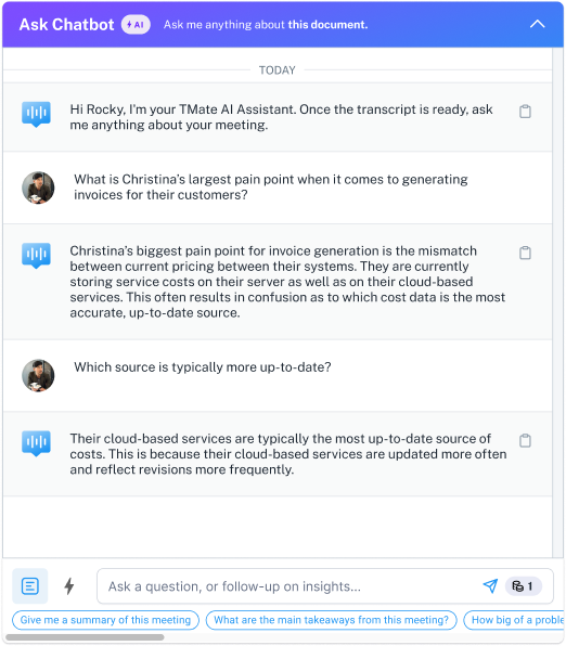 🔍 A typical interaction illustrating the functionality of the AI Chatbot.